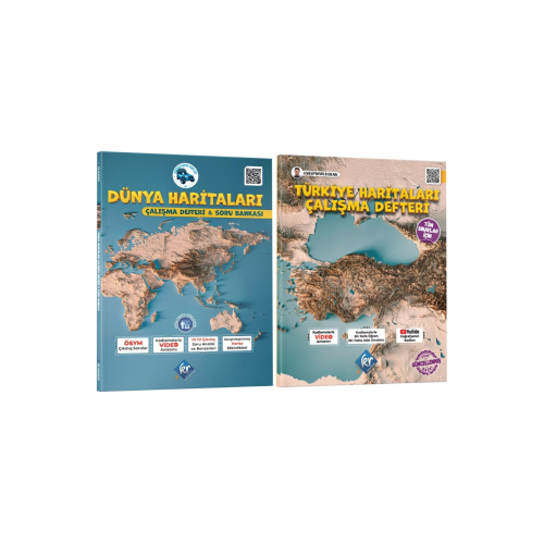 Coğrafyanın Kodları Dünya Haritaları Çalışma Defteri Soru Bankası Ve Türkiye Çalışma Defteri Seti (t