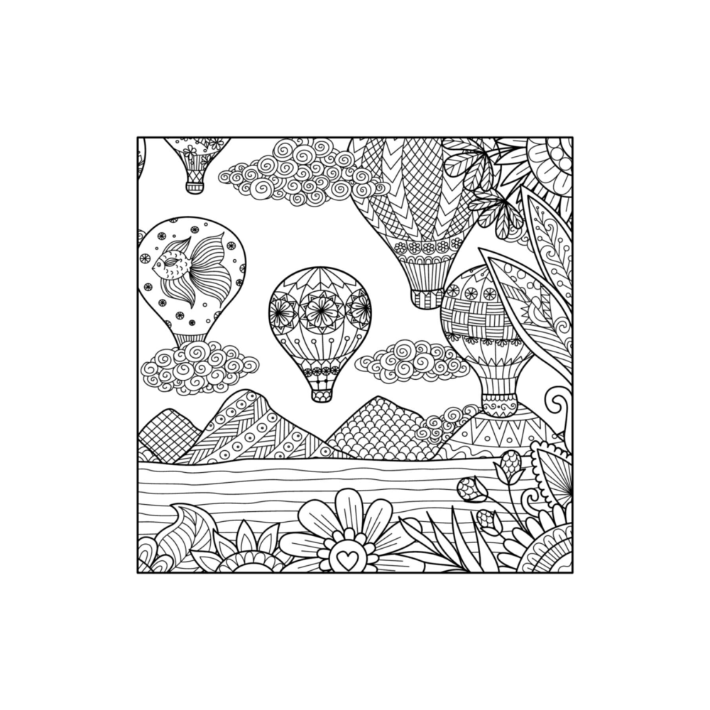 Yetişkinler Için Manzara Ve Desenler Mandala Boyama Kitabı-2