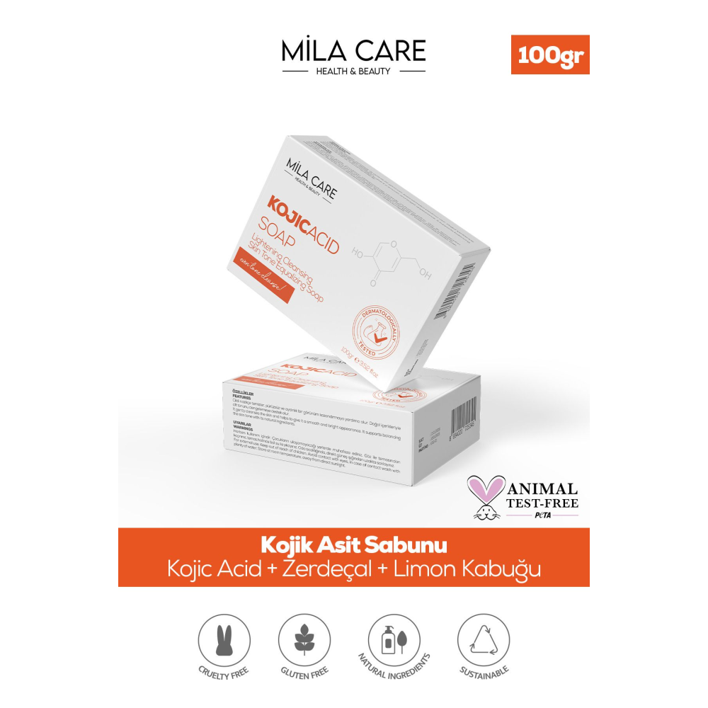 Kojik Asit Sabunu Leke Karşıtı Bakım Zerdeçal Özlü 100gr