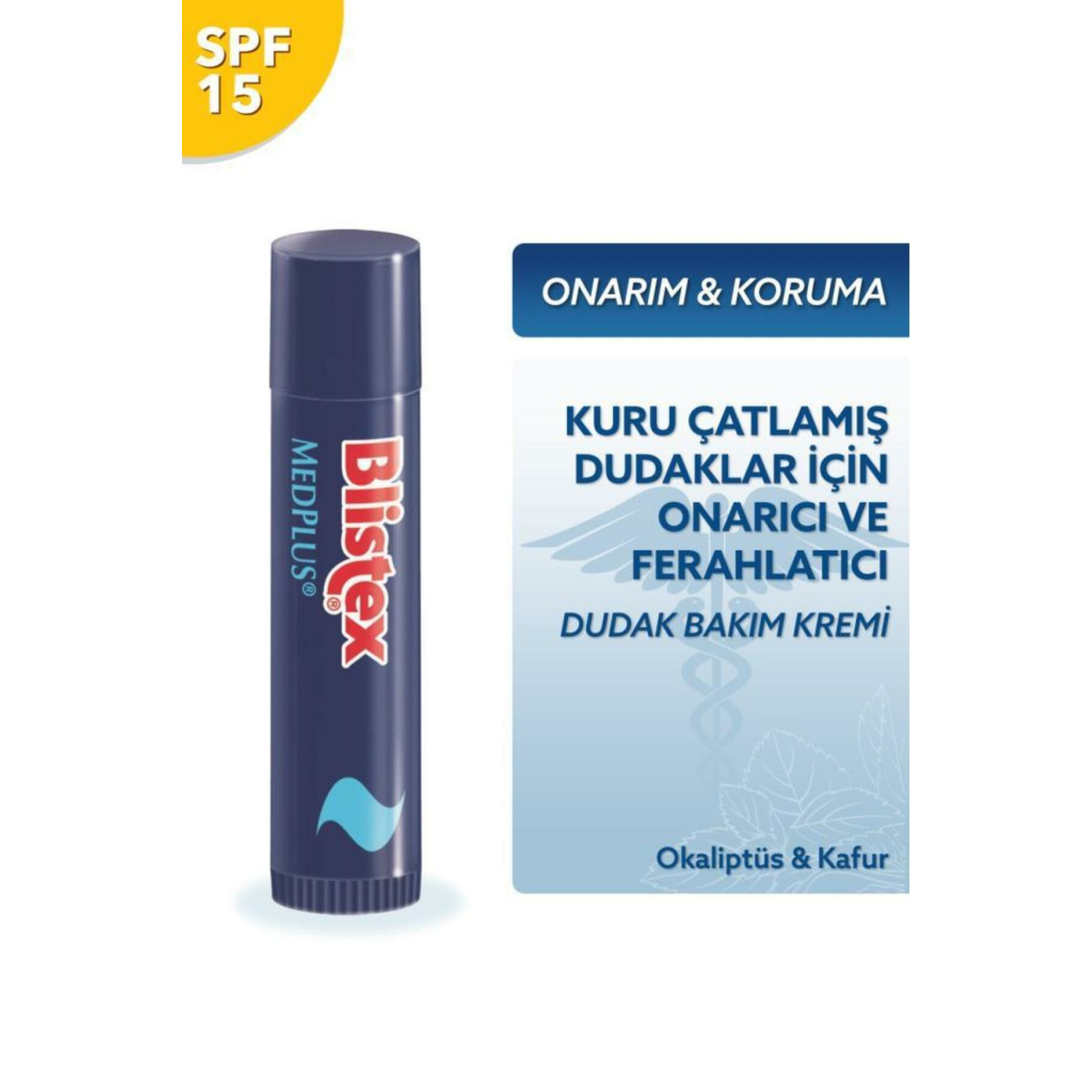 Kuruyan Ve Çatlayan Dudaklara Yoğun Bakım Gkf 15 Medplus Stick Spf15 4,25 G