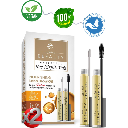 2 Adet Kaş Yağı & Kirpik Yağı - (Amla Yağı - Argan Yağı - E Vitamini)