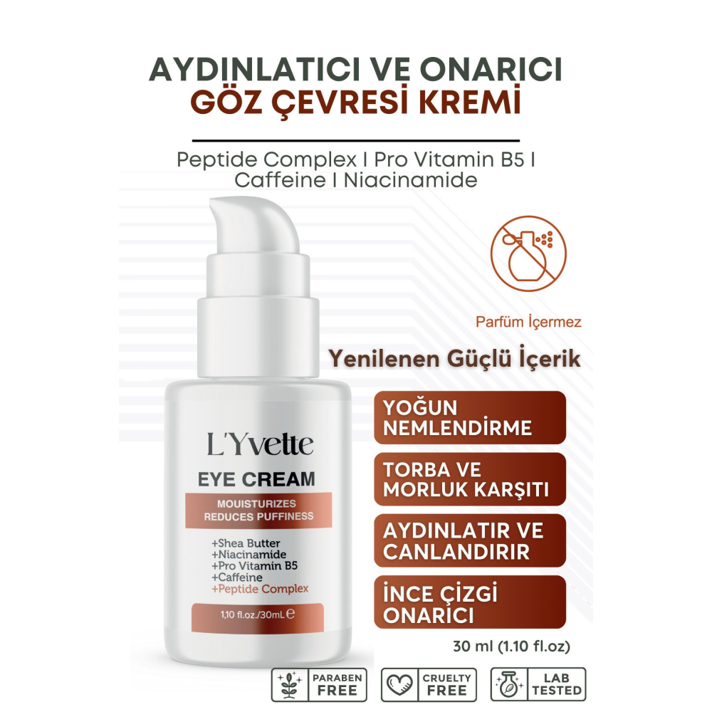 Peptit Complex Göz Altı Torbası, Göz Çevresi Morluk Ve Ince Çizgi Karşıtı, Aydınlatıcı Gözaltı Kremi