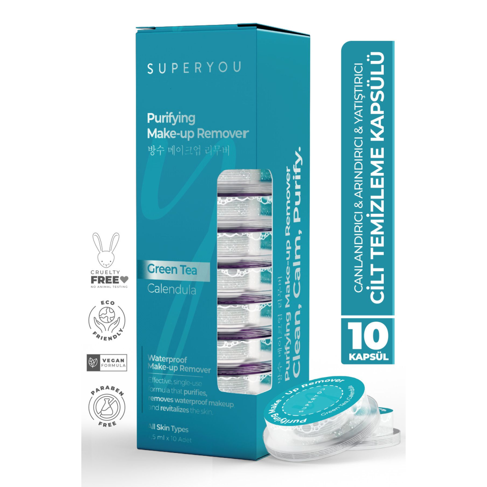 Arındırıcı & Yatıştırıcı Yüz Temizleme Kapsülü - 10 Adet