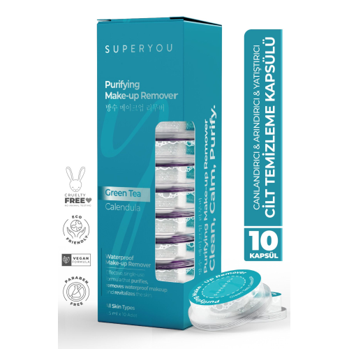 Arındırıcı & Yatıştırıcı Yüz Temizleme Kapsülü - 10 Adet