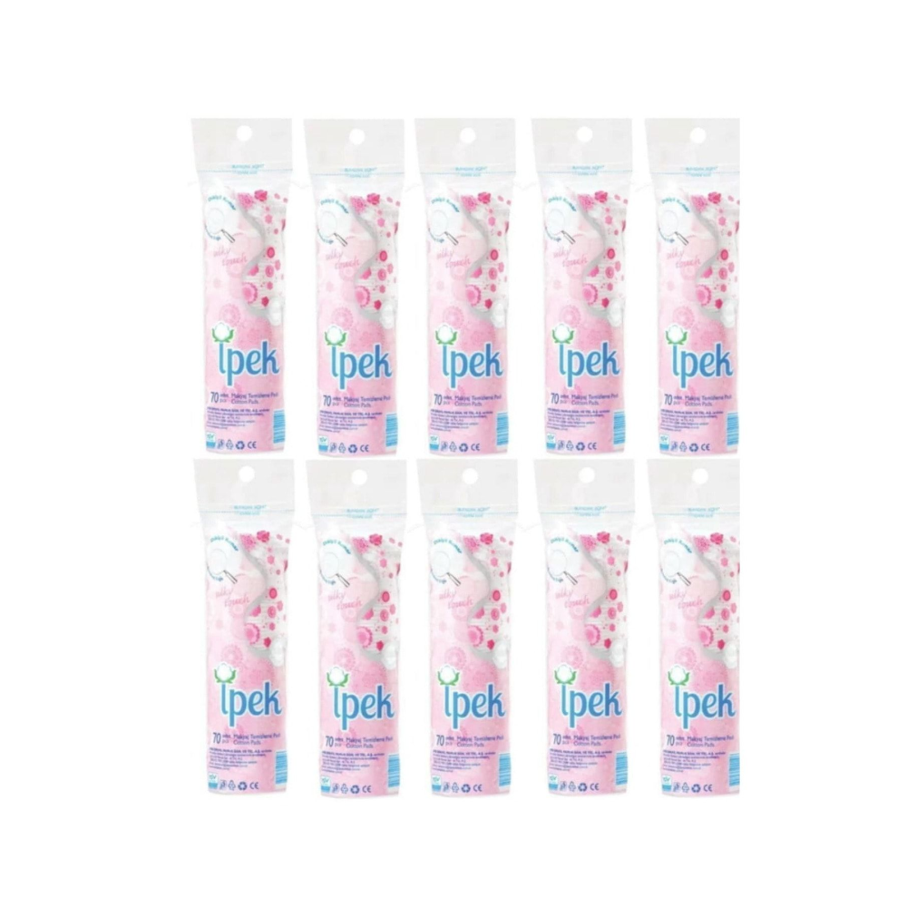 Makyaj Temizleme Pedi 70'li X 10 Adet Pamuk Disk