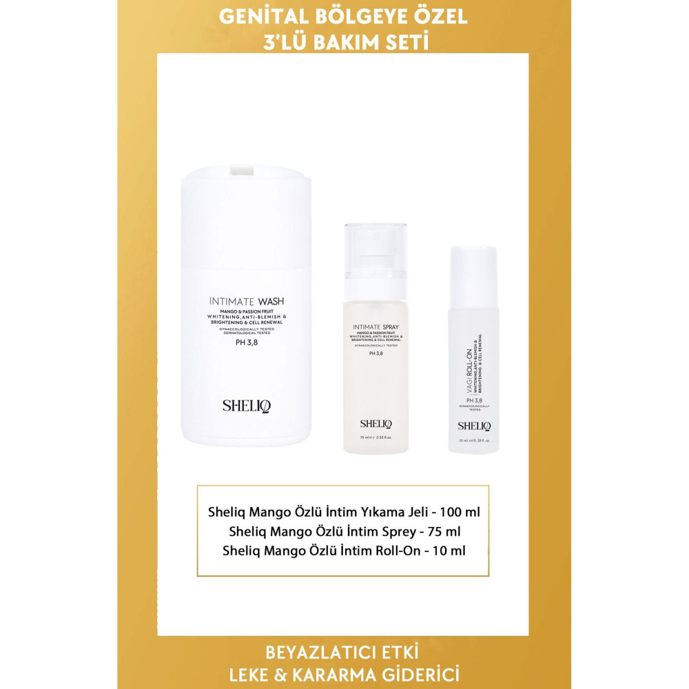 Genital Bölge Beyazlatıcı, Kararma Ve 3'lü Intim Bakım Seti
