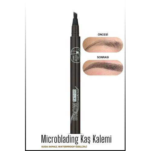 Kaş Kalemi Doğal Görünüm Yeni Profosyonel Natural Kaş Dövme Kalemi Long Lastıng&waterproof No:02