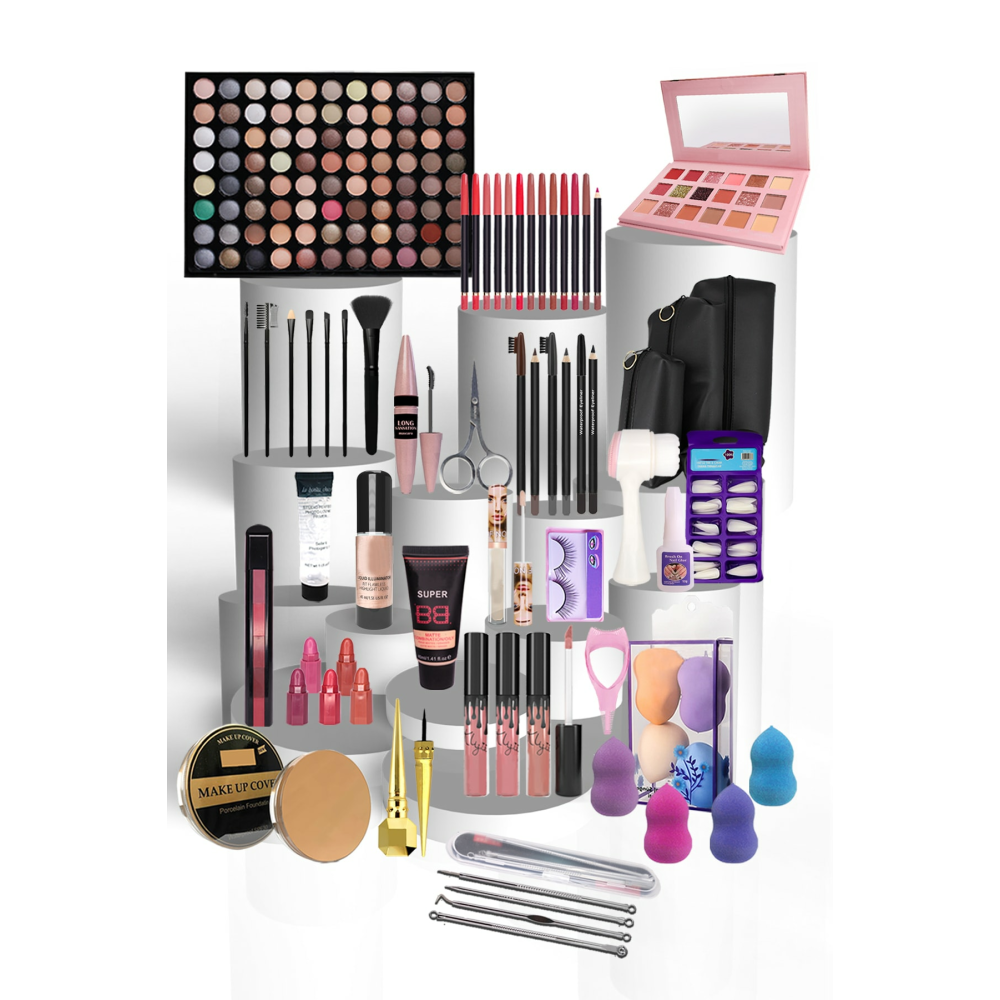 Gelin Çeyiz Makyaj Seti 62 Parça Beyaz Ten