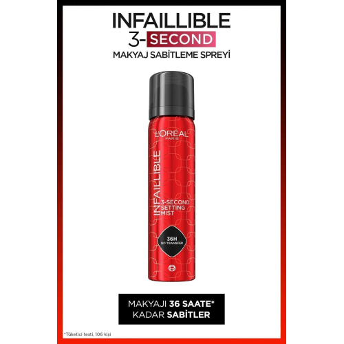 Infaillible 3-Second Makyaj Sabitleme Spreyi – Setting Spray