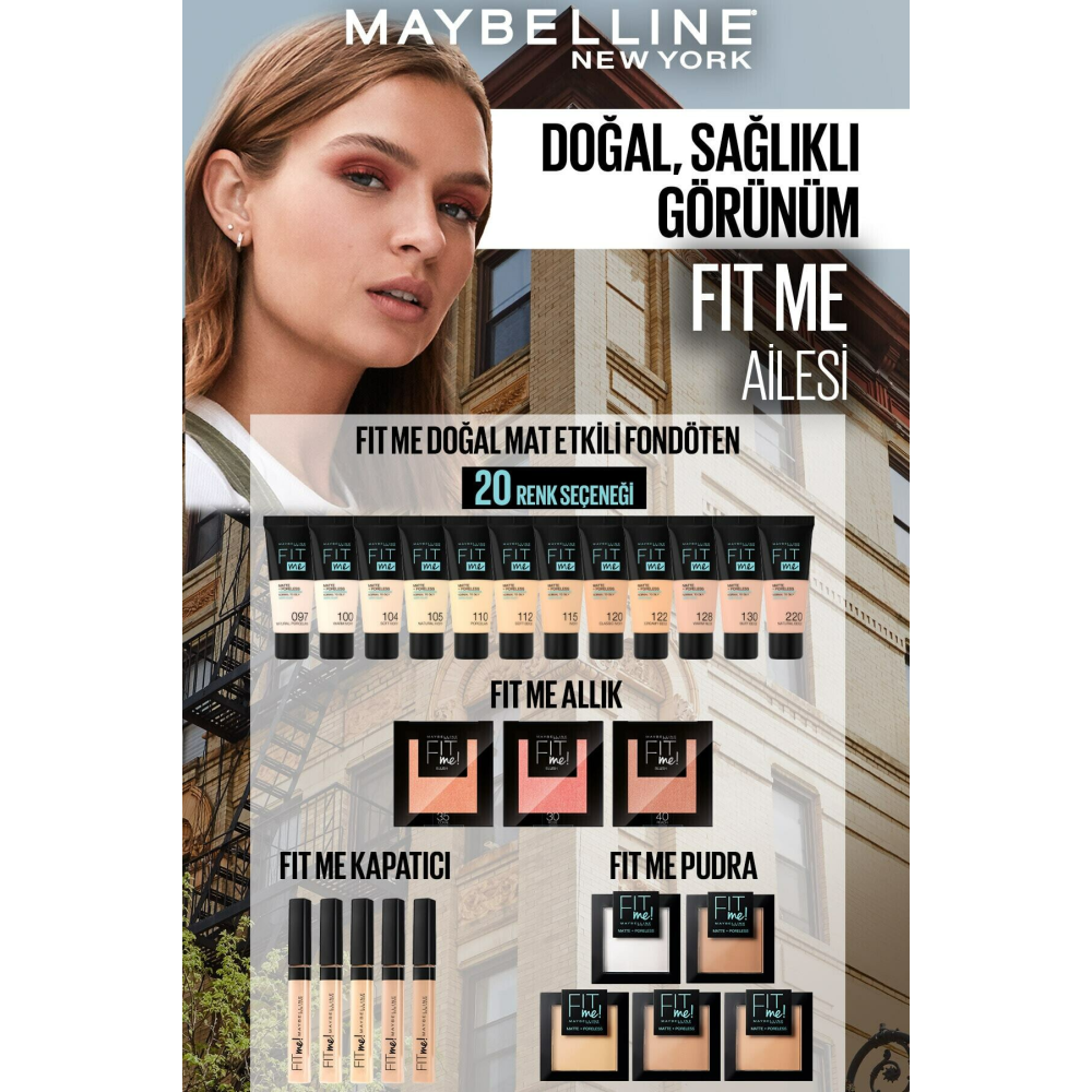 Fit Me Matte+poreless Pudra - 90 Translucent (Transparan)