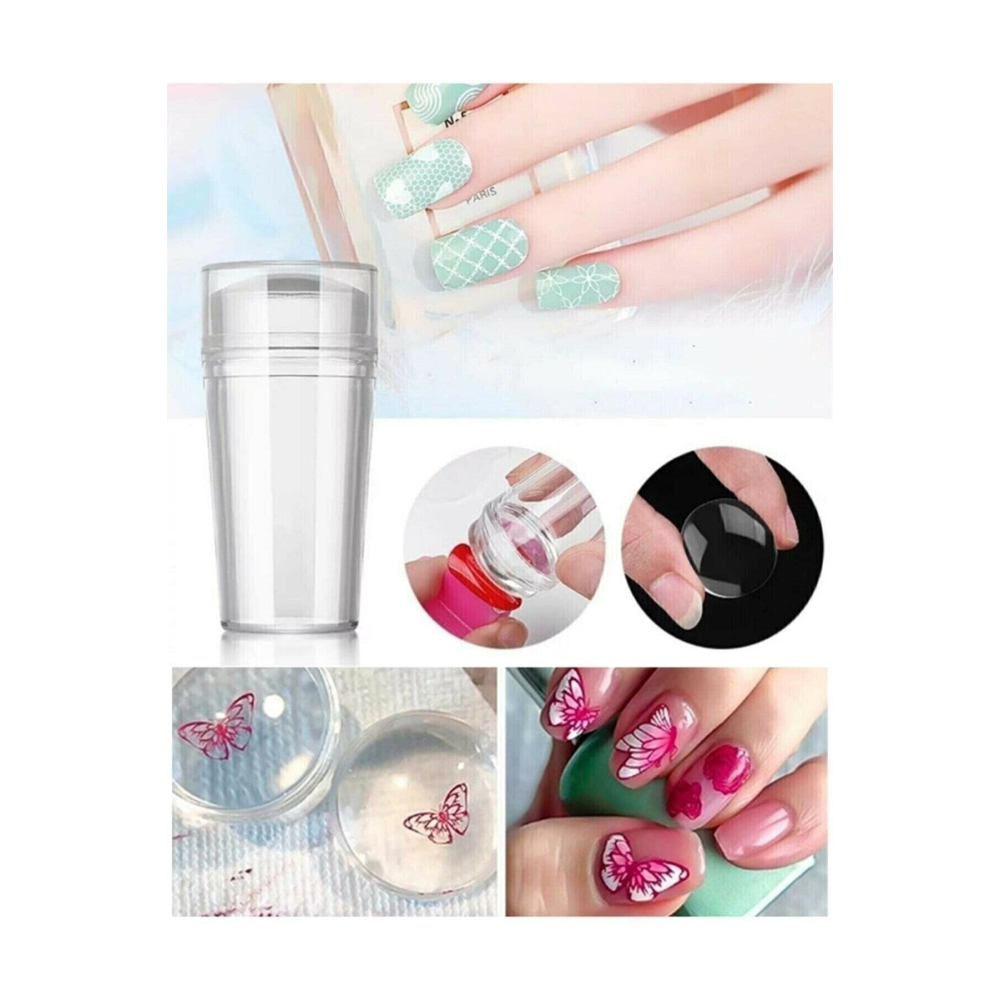 Tırnak Süs Damgalama Yumuşak Ve Pürüzsüz Yüzey, Kolay Ve Pratik French Stamper Aleti Seti