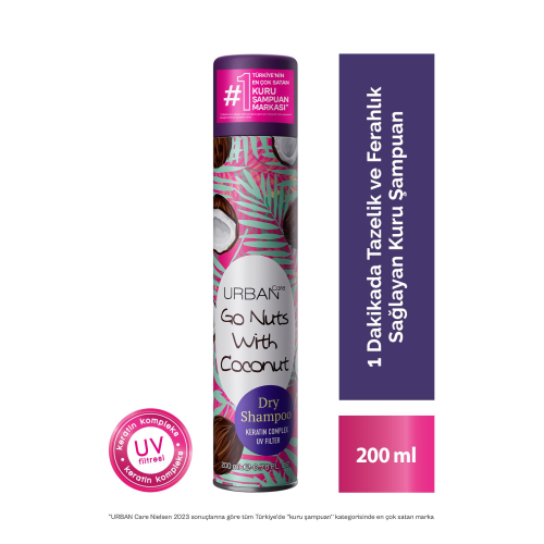 Hindistan Cevizi Kokulu Hacimlendirici Kuru Şampuan - Vegan - +uv Korumalı - 200 Ml