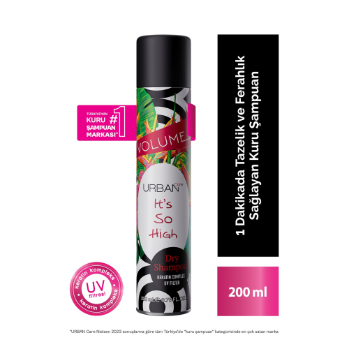 Tropik Kokulu Hacimlendirici Kuru Şampuan - Vegan - +UV Korumalı - 200 ML