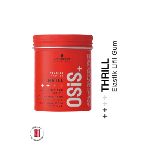 Thrill Elastik Lifli Gum Şekillendirici Orta Tutuş 100ml | Parlaklık Veren Gum Wax, Saç Sakızı