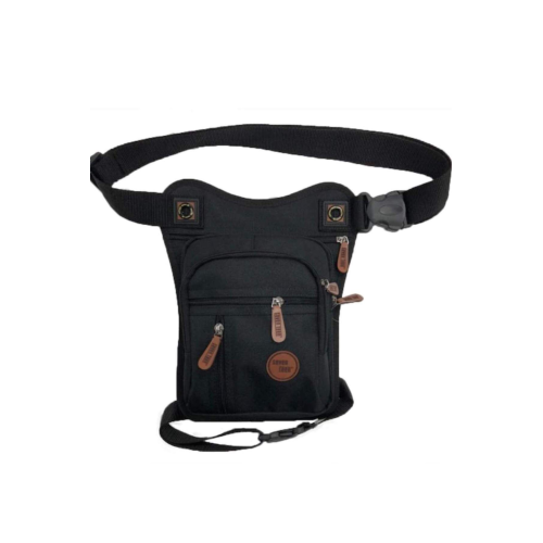 Kanvas Kumaş Çok Gözlü Bel Bacak Omuz Göğüs Motorcu Çantası