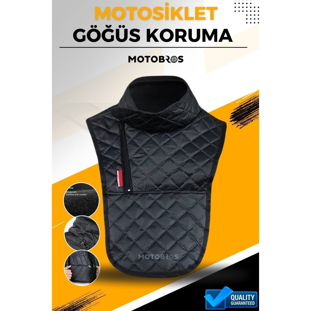 Motosiklet Koruyucu Motorcu Göğüs Koruyucu - Boyun Koruyucu Su Ve Rüzgar Geçirmez.