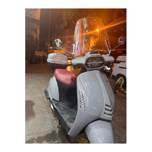 RKS Kuba Uyumlu Bluebird Scooter ÖN CAM ön siperlik aparatlı şeffaf