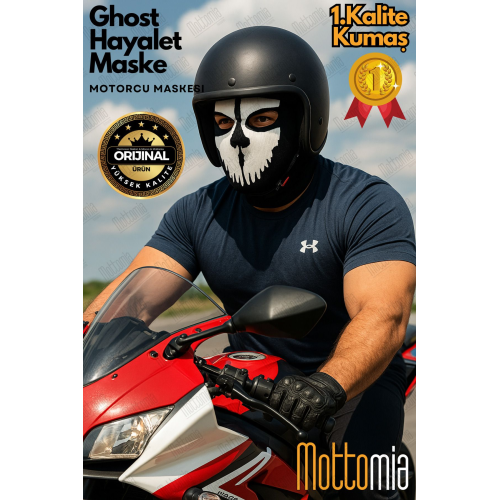 Ghost Maskesi - Call of Duty Hayalet Maske Termal Kask İçi Balaklava ve Boyunluk Motorcu/Kayakçılar