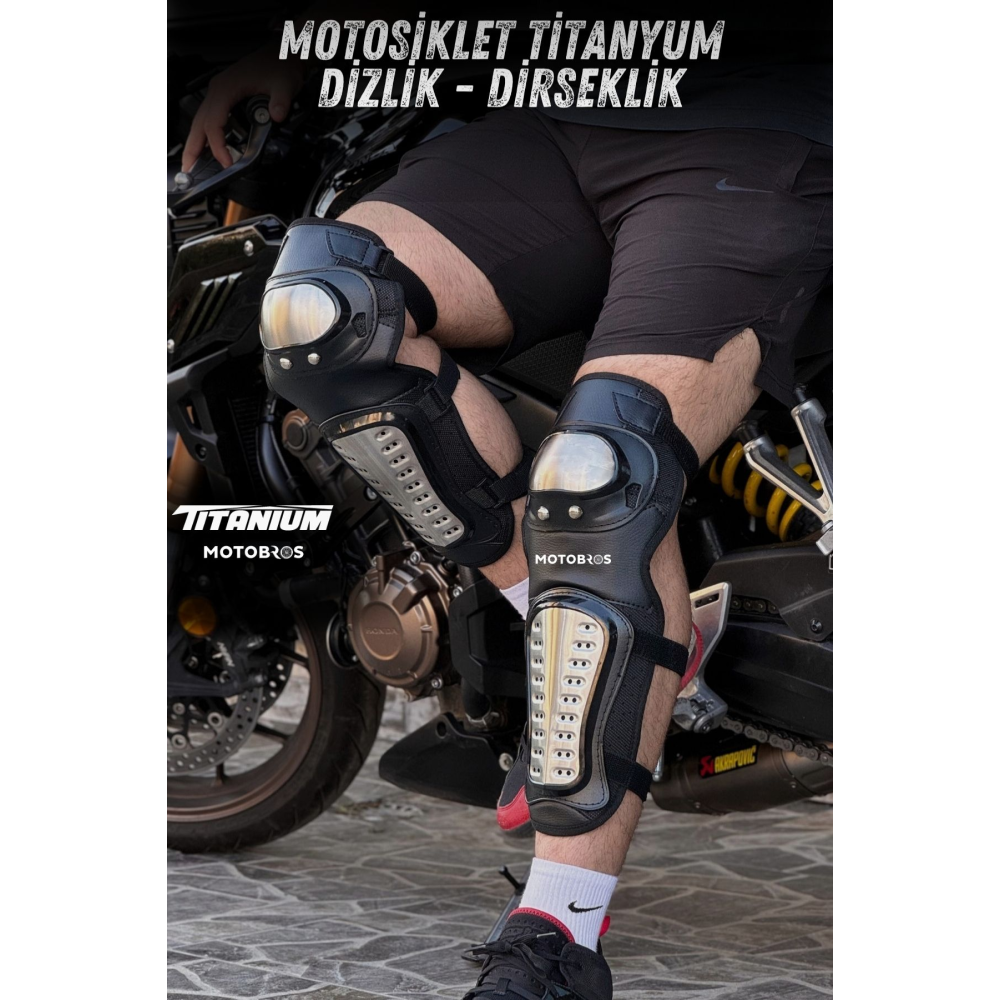 Titanyum Rahat Kullanım Full Korumalı Dizlik Dirseklik Takımı