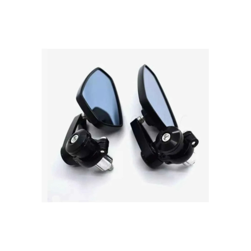 Motosiklet Gidon Aynası ( Mavi Cam ) Siyah Renk