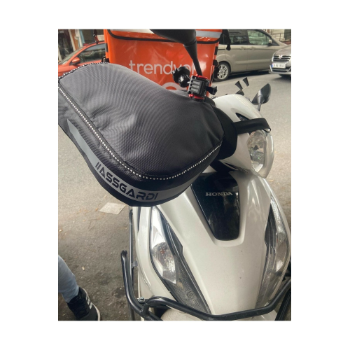 Honda Dio Scooter Universal Motosiklet Premium Elcik Rüzgarlık Içi Yünlü Su Geçirmez Reflektörlü