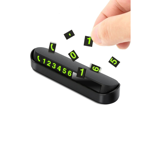 Araç İçi Fosforlu Numaralık Tüm Marka Araçlar İle Uyumlu Yapışan Ve Gece Parlayan Araba Süsü Oto