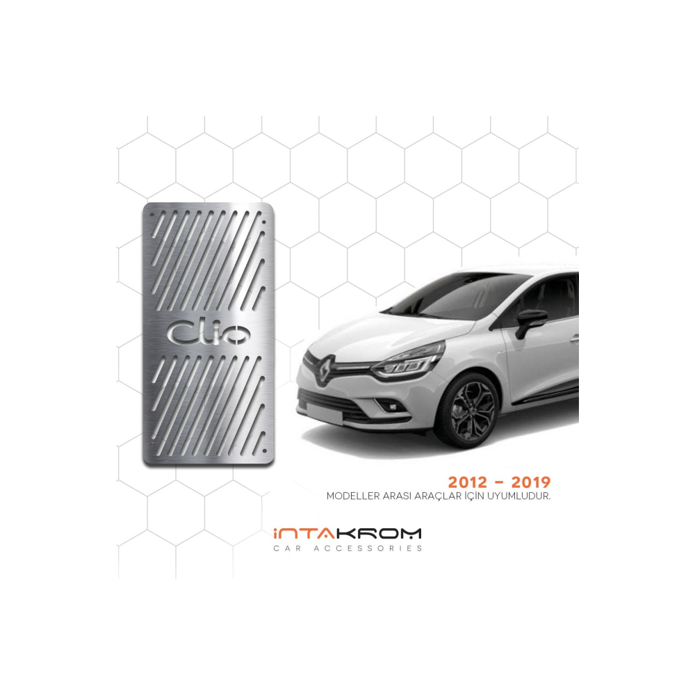 Renault Clio 4 Krom Ayak Dinlendirme Pedalı - 2012 - 2020 Hb -sw