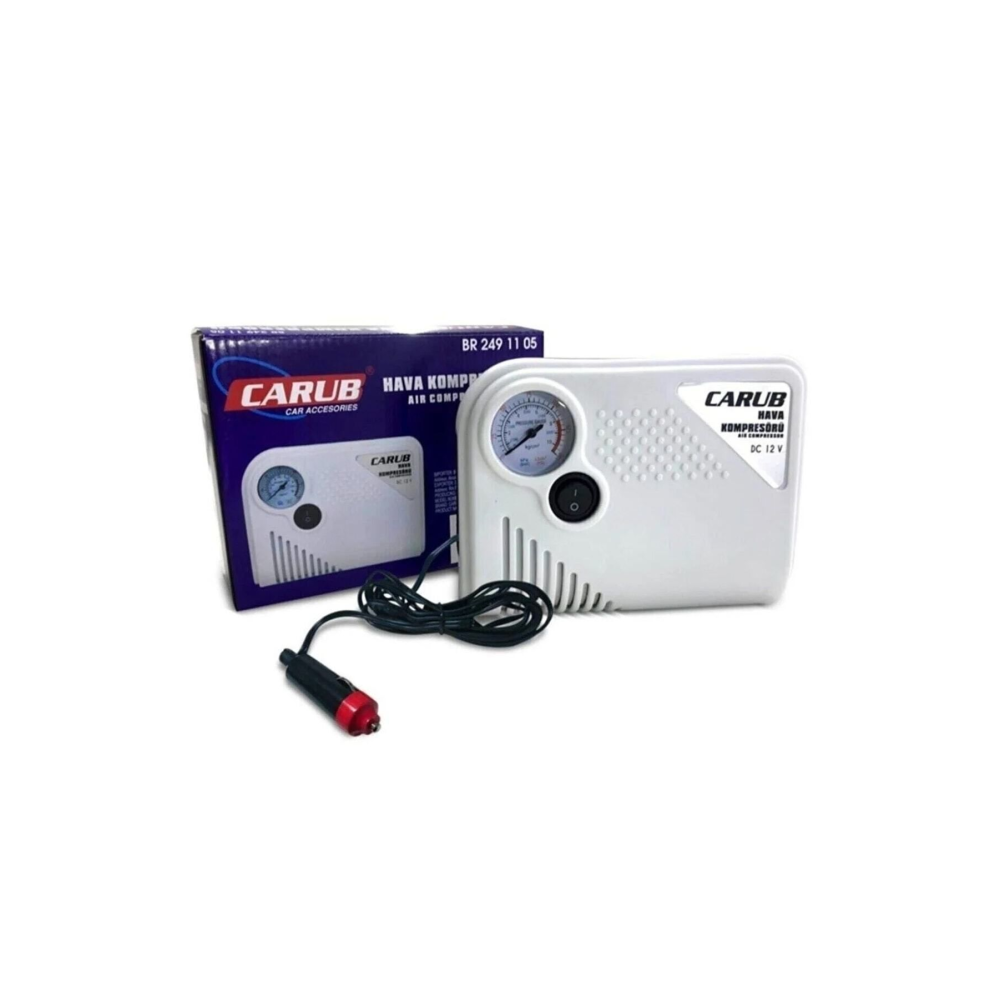 Oto Araç Mini Kompresör Hava Kompresörü 12 V 150 Psı Yassı Lastik Şişirici Taşınabilir