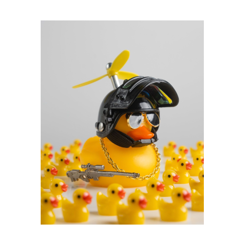 Sadece Yapıştırmamotor Aksesuarları Sarı Ördek Kasklı Bisiklet Otomobil