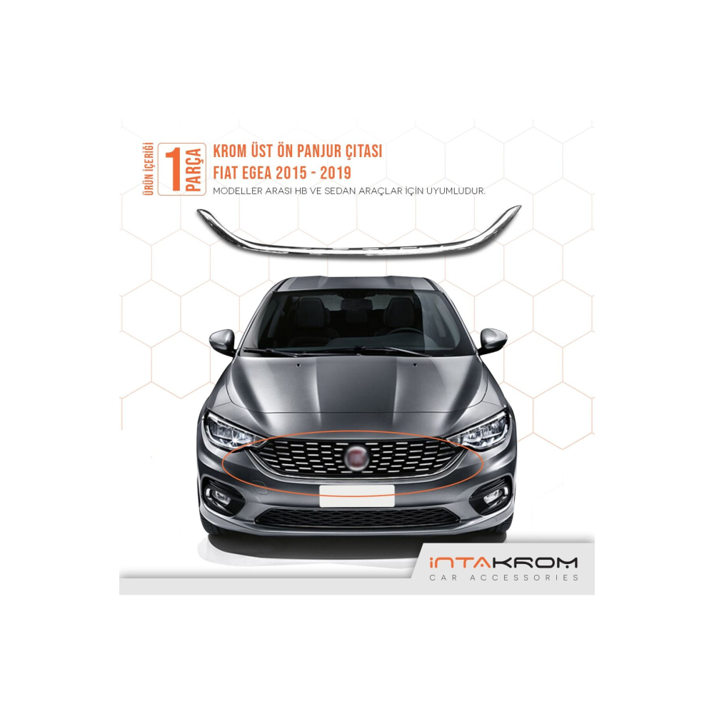 Fiat Egea Krom Ön Alt Panjur Çıtası Hb - Sd 2015 - 2019