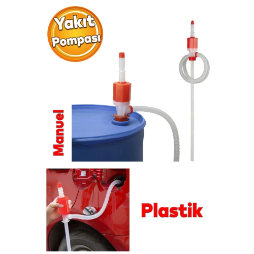 Araba Araç Otomobil Benzin Mazot Su Pompası Yakıt Transfer İkmal Aktarma Plastik Pompa Vak Vak
