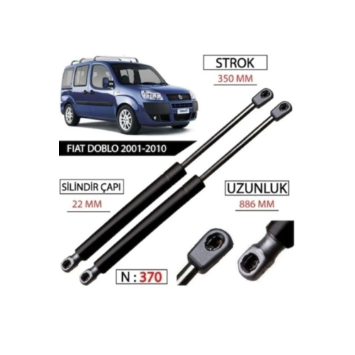 Fiat Doblo Bagaj Amortisörü Takım Sağ Sol 2001-20009