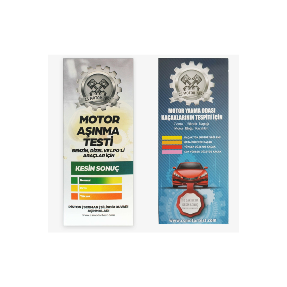Cs Motor Aşınma Ve Conta Kaçak Testi- Avantajlı 2'li Paket