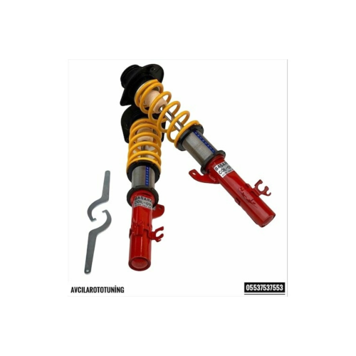 Scirocco 2009 Başaran Coil Coilover Coliver Spor Yay 'lı Ayarlı Amortisör 10cm
