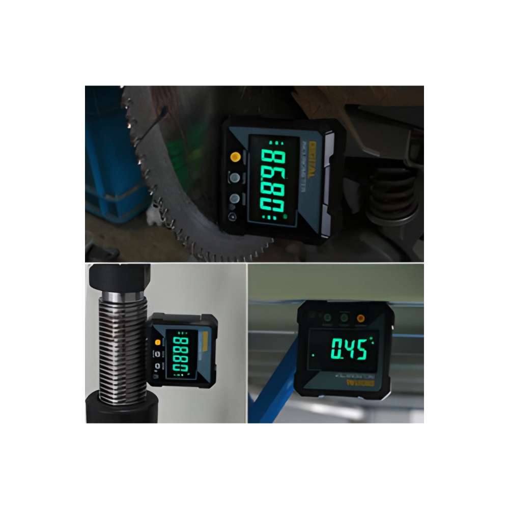 360 Derece Mini Elektronik Dijital Iletki Inklinometre Açı Bulucu Ölçüm Kutusu Açı Ölçüm Cihazı