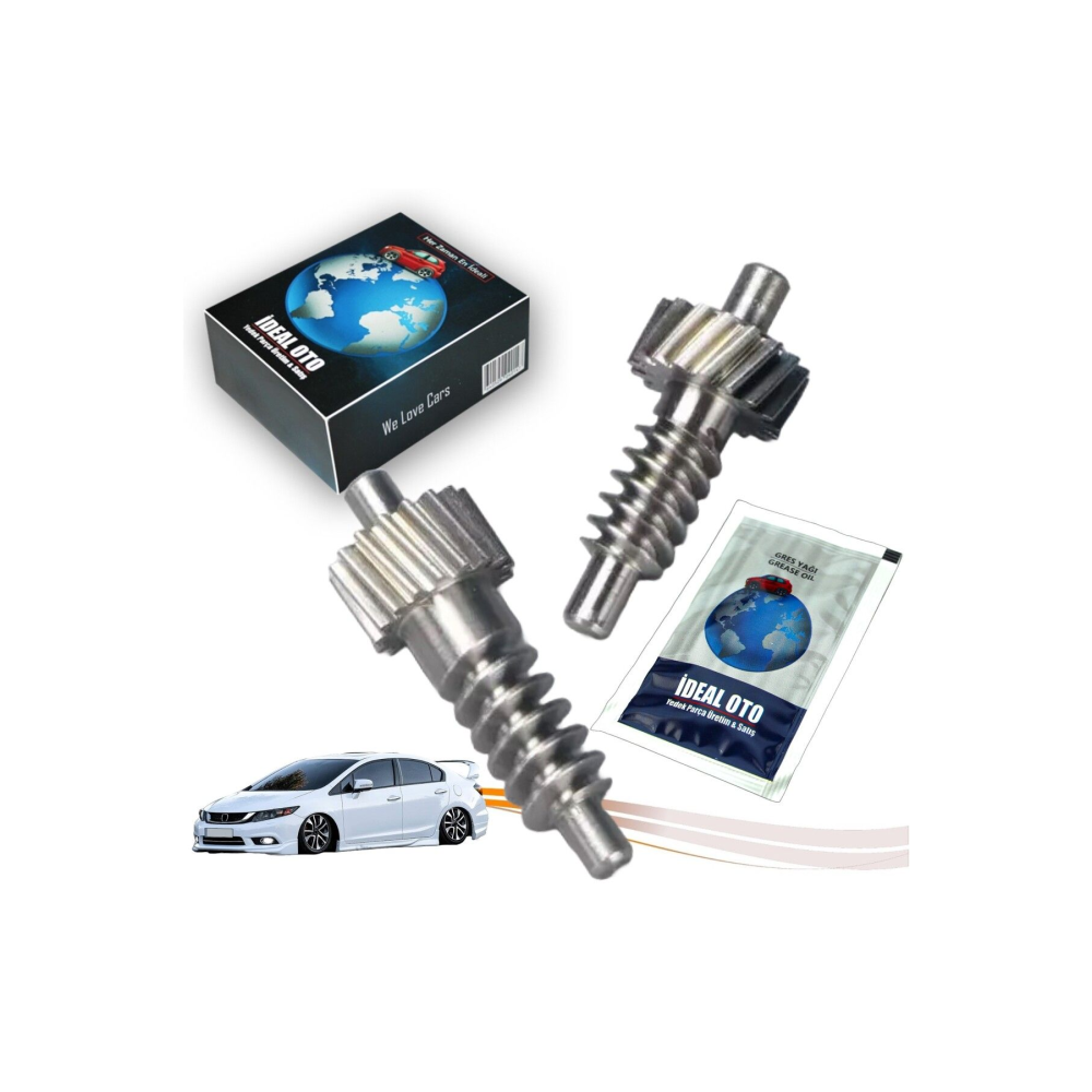 Honda Civic FB7, 2011-2017 Sağ veya Sol İçin Katlanır Ayna Tamir Dişli Seti