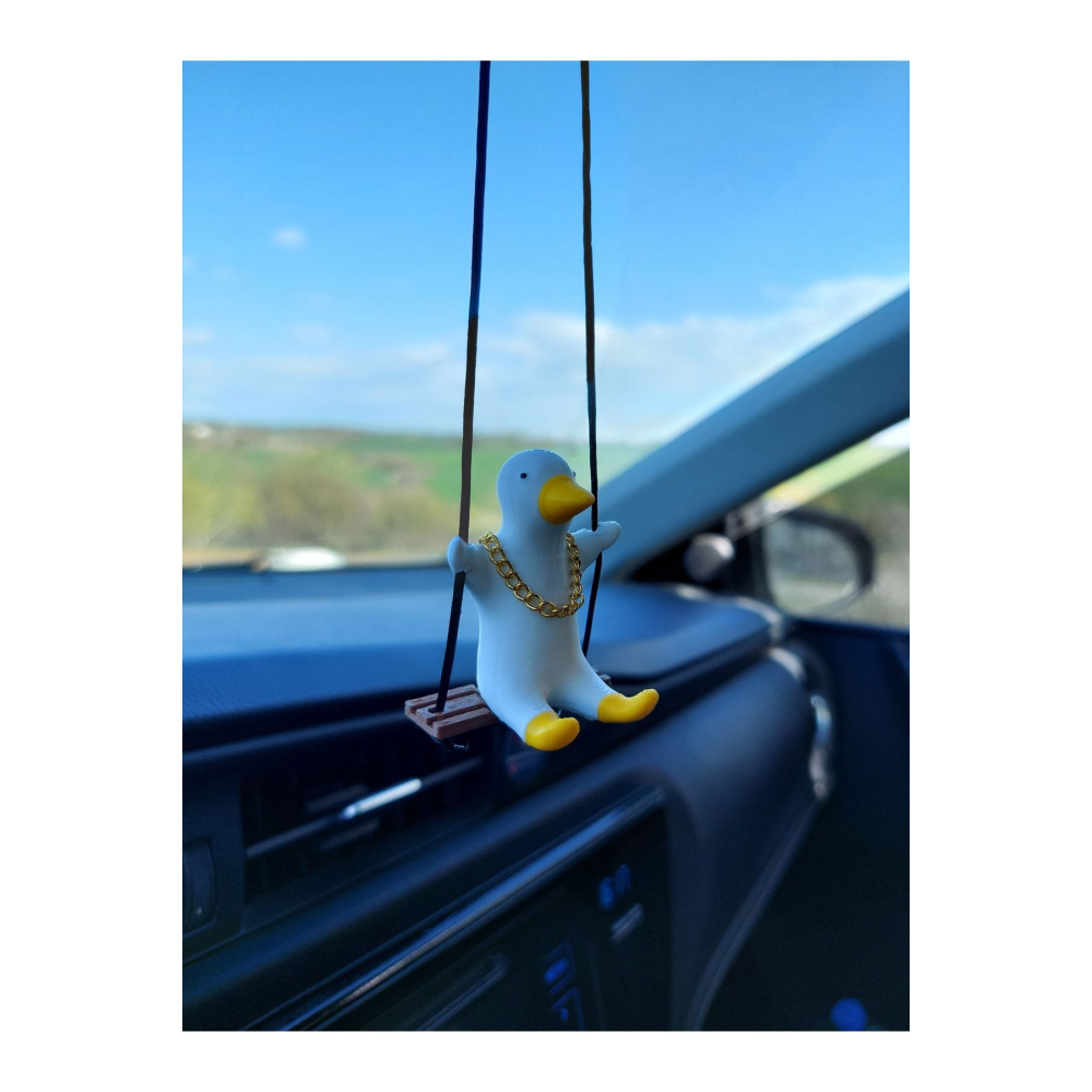 Zincirli Sallanan Ördek Dikiz Ayna Süsü Ördek Ayna Süsü Yeni Trend Araç Ayna Süsü Araba Süsü