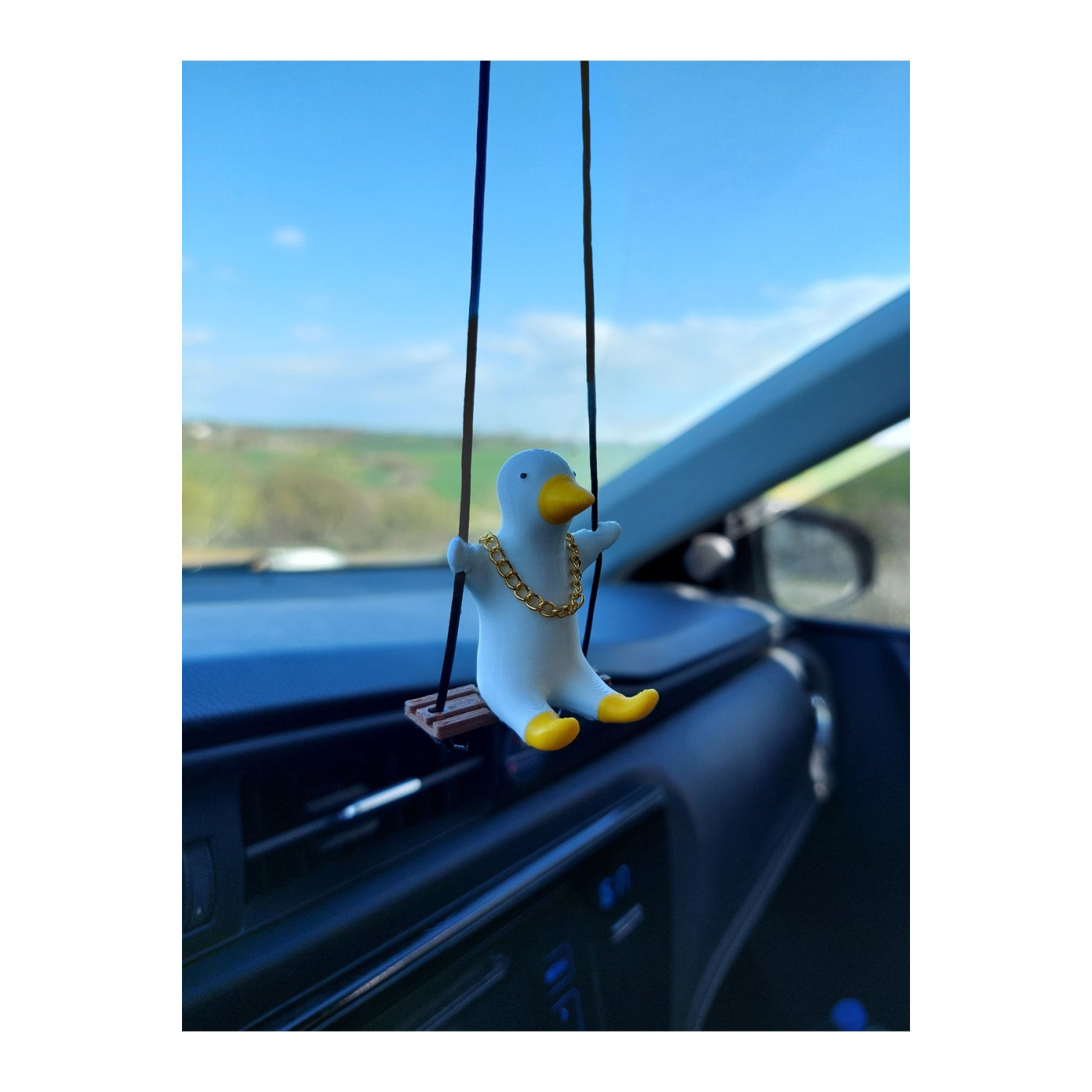 Zincirli Sallanan Ördek Dikiz Ayna Süsü Ördek Ayna Süsü Yeni Trend Araç Ayna Süsü Araba Süsü