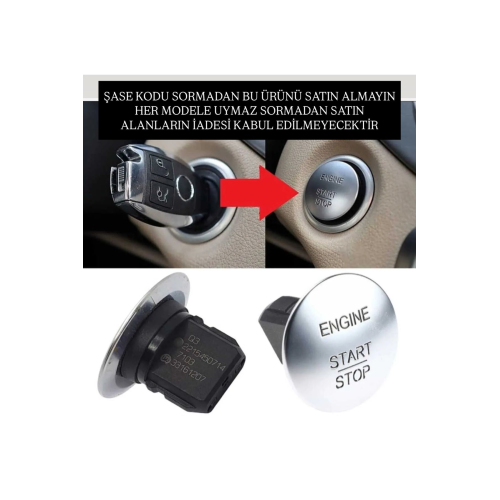 Uyumlu Start Stop Düğme/tuş/buton Start Stoplu Araçlara Uyumlu