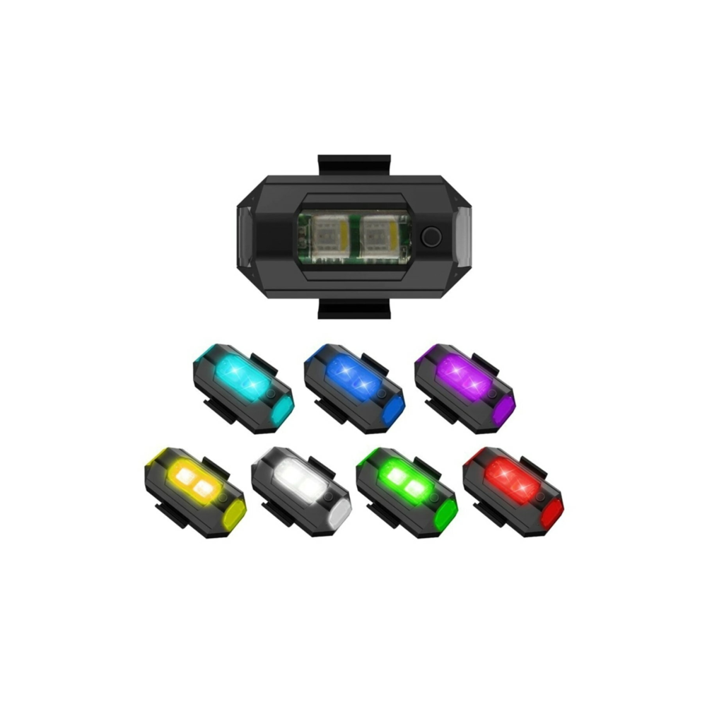 2'li Led Anti Çarpışma Uyarı Işığı 7 Renk / Drone / Araba / Motor / Bisiklet / Kamp