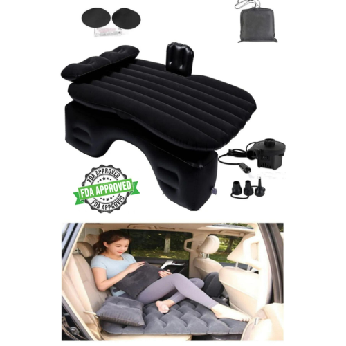 Şişme Araç Içi Araba Ve Kamp Yatağı - Çanta Ve Pompalı Yatak Seti Araba Ve Kamp Yatağı