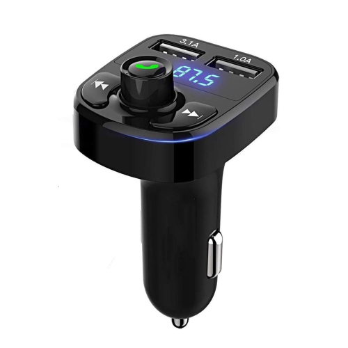 Araç Bluetooth Fm Transmitter Cihazı Araba Mp3 Çalar Oto Çakmaklık Şarj Aleti Müzik Kiti