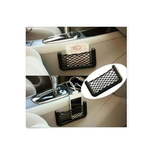 15x8 Cm Araba Torpido Telefon Ruhsat Tutucu Fileli Araç Içi Organizer Yapışkanlı File Düzenleyici