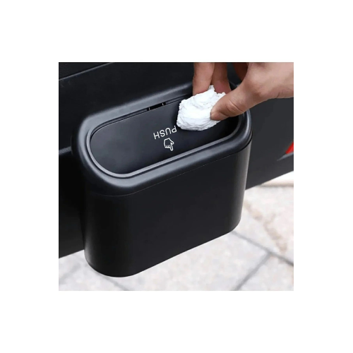 Araç İçi Kapaklı Çöp Kutusu Uyumlu -Portatif Taşınabilir Kapaklı Çöp Kutusu -Ofis Tipi Çöp Kovası