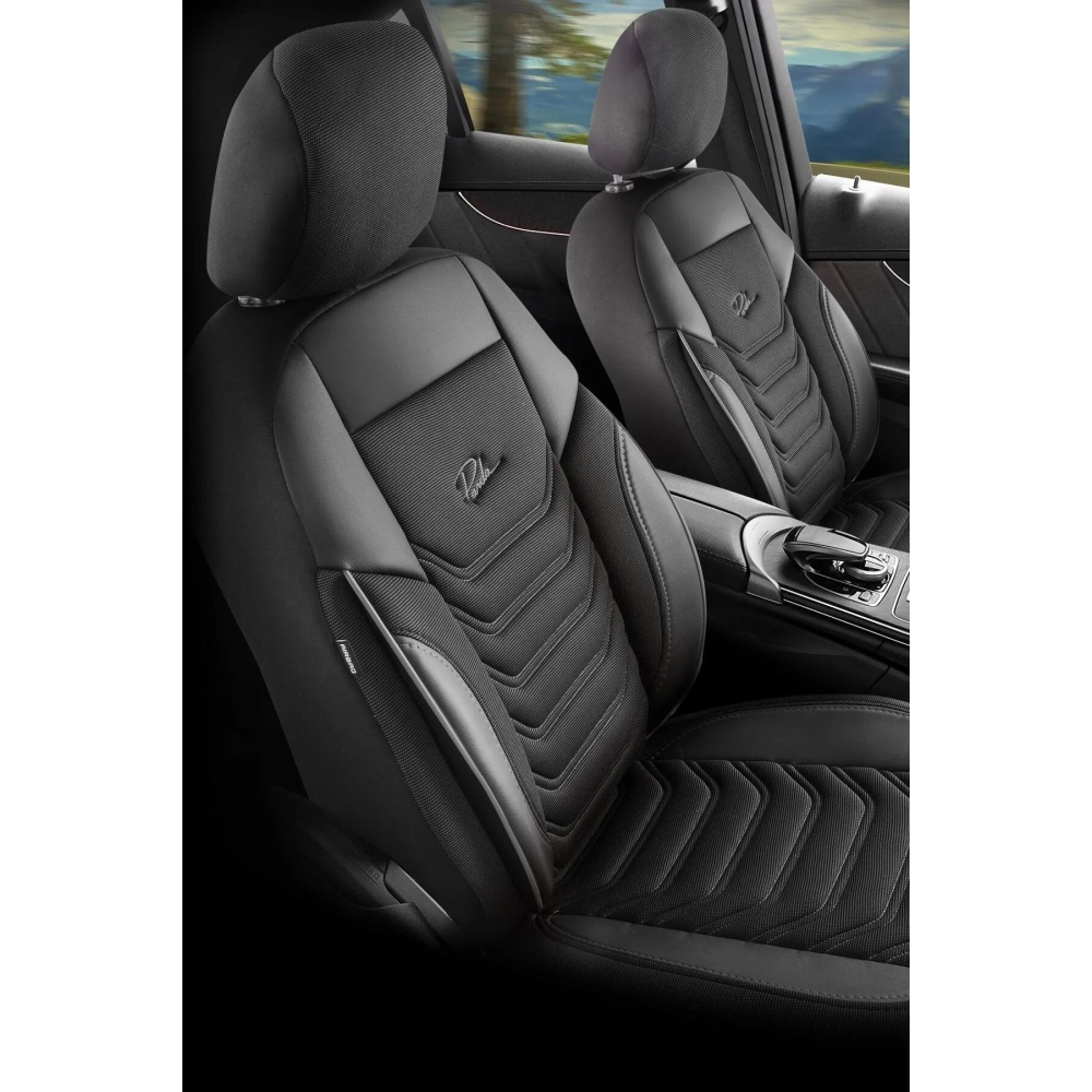 Panda Florida Serisi Pike Kumaş Oto Koltuk Kılıfı - Tam Set