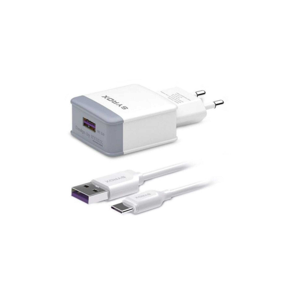 Hızlı Sarj Cihazı Seti Type-c Hızlı Ev Şarj Aleti 3.0a (Q32 BEYAZ)