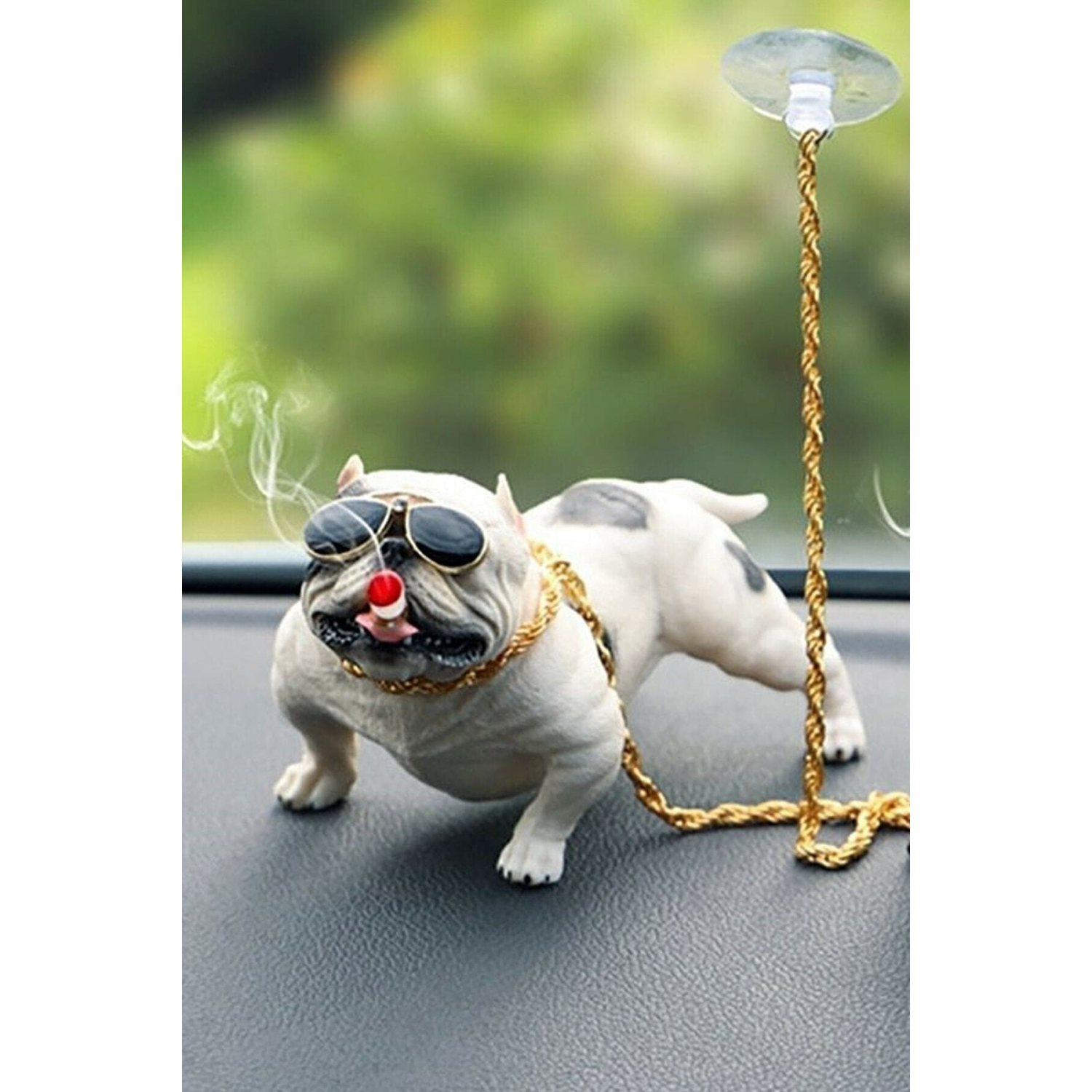 Araba Içi Torpido Üstü Simülasyon Pitbull Köpek Dekorasyon