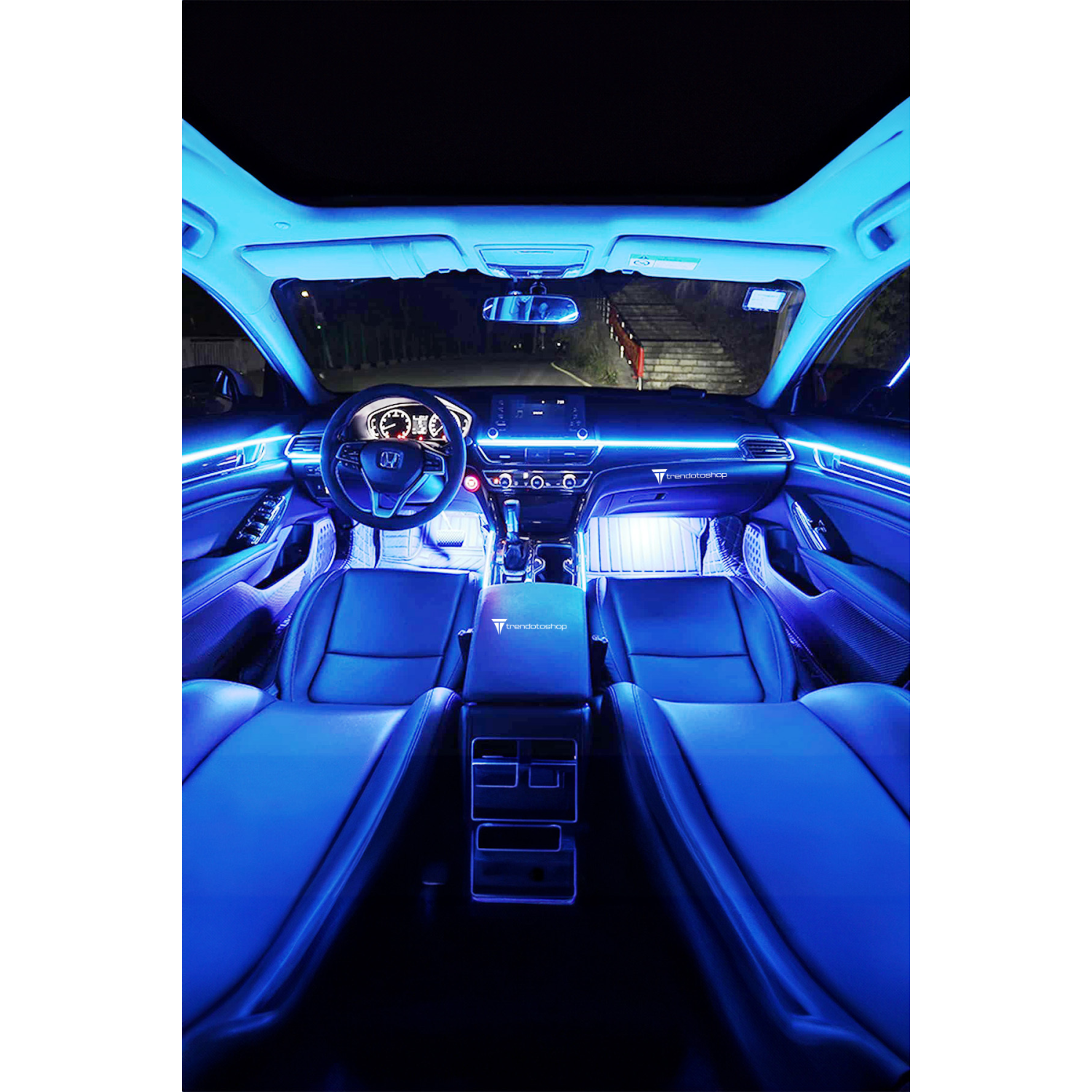 Araç Içi Neon Ledi Ip Led Torpido Ledi 2 Metre Neon Led Mavi