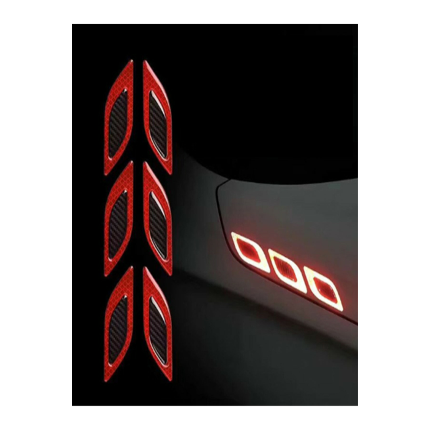 Araç Kaput Sticker Oto Reflektör Yapıştırıcı Oto Aksesuar