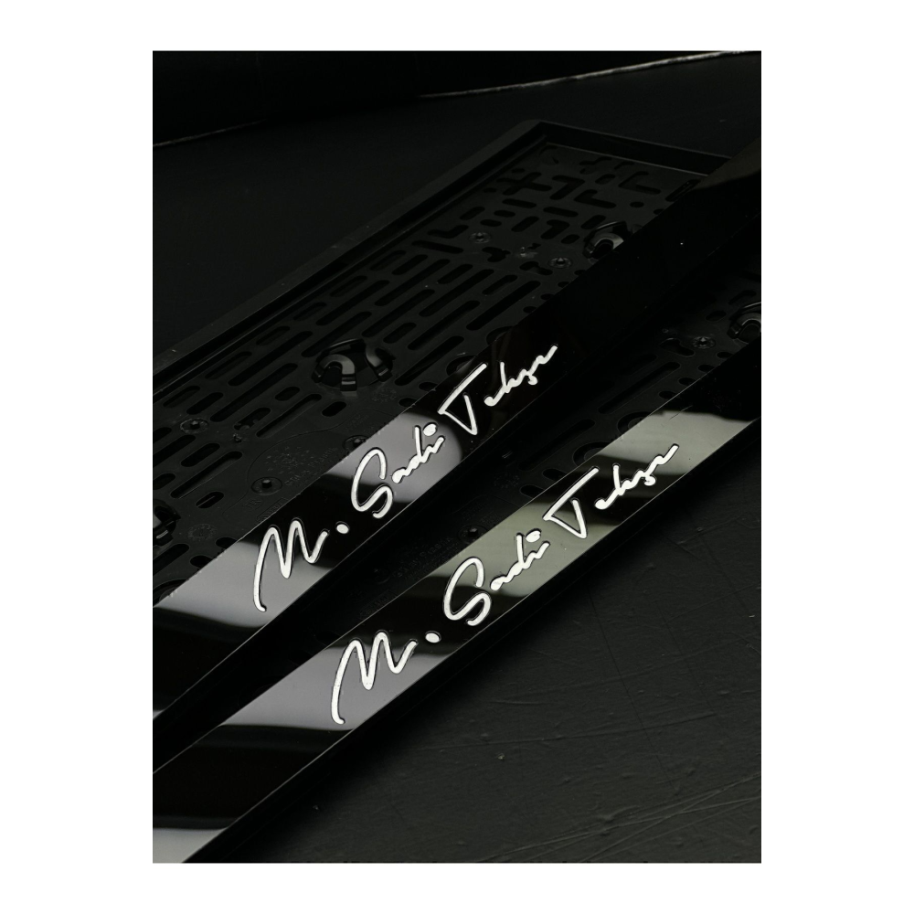 3d Lüx Ultra Parlak Takmatik PlakaLIK İMZA YAZI